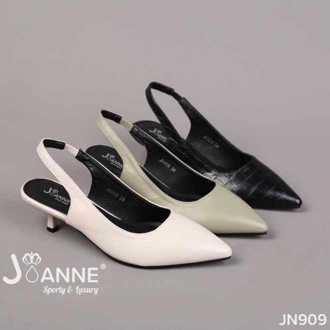 JOANNE Sepatu Wanita Slingback Heels Shoes #JN909 ORIGINAL