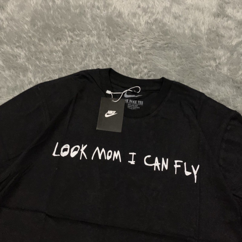 Kaos Tshirt Nike X Travis Scoot Astro World Look Mom Mirror Original