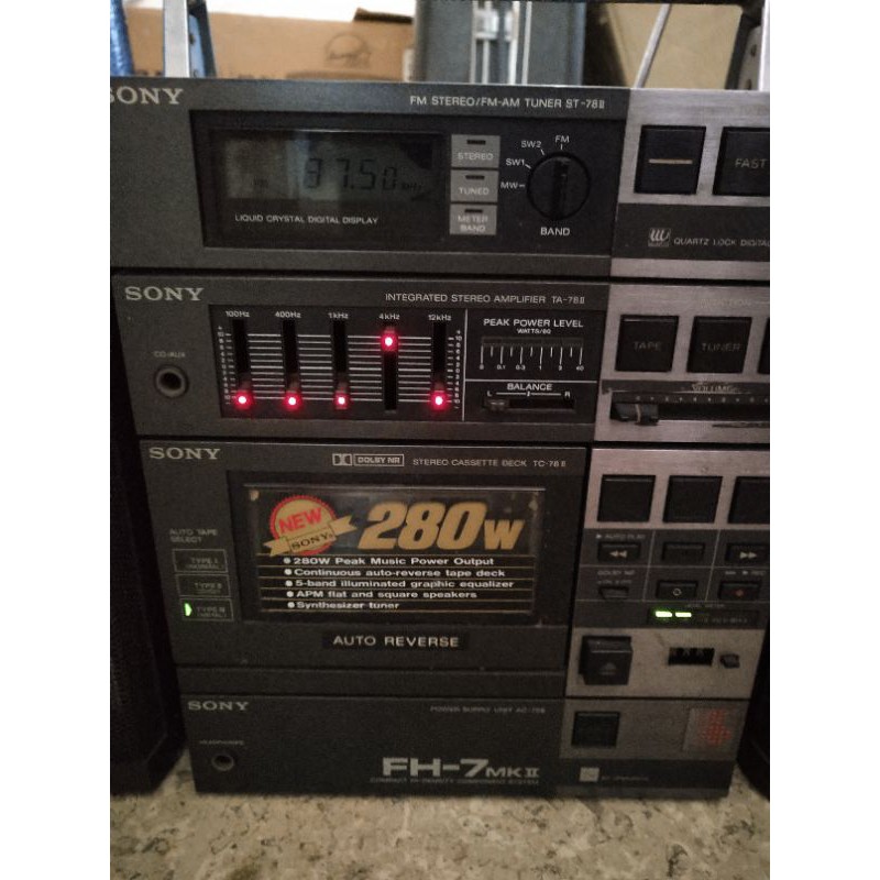 RADIO KASET SONY JADUL BEKAS SECOND KONDISI NYALA SPEAKER STEREO MURAH