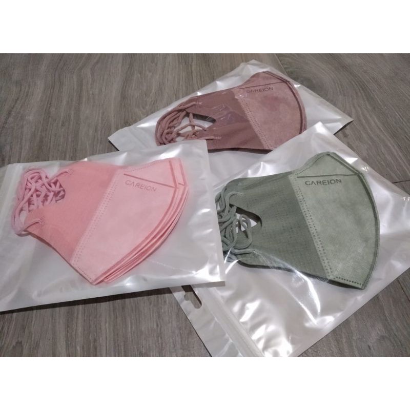 masker duckbill dewasa warna plastik ziplock isi 5