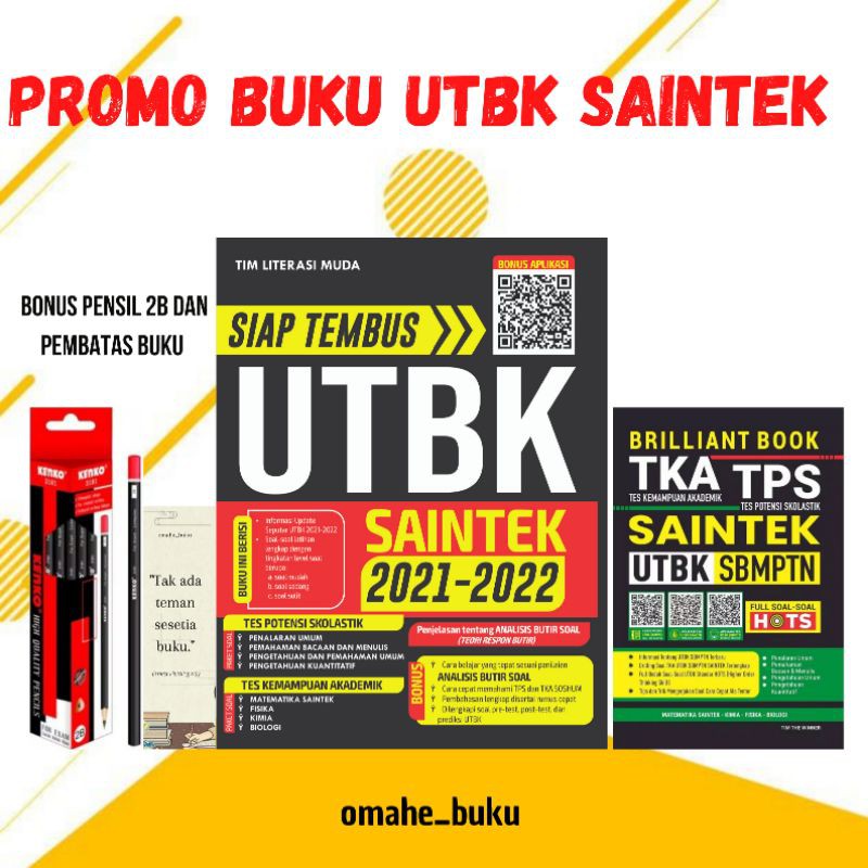 BUKU SBMPTN SAINTEK | SIAP TEMBUS UTBK SAINTEK & TKA TPS UTBK SAINTEK