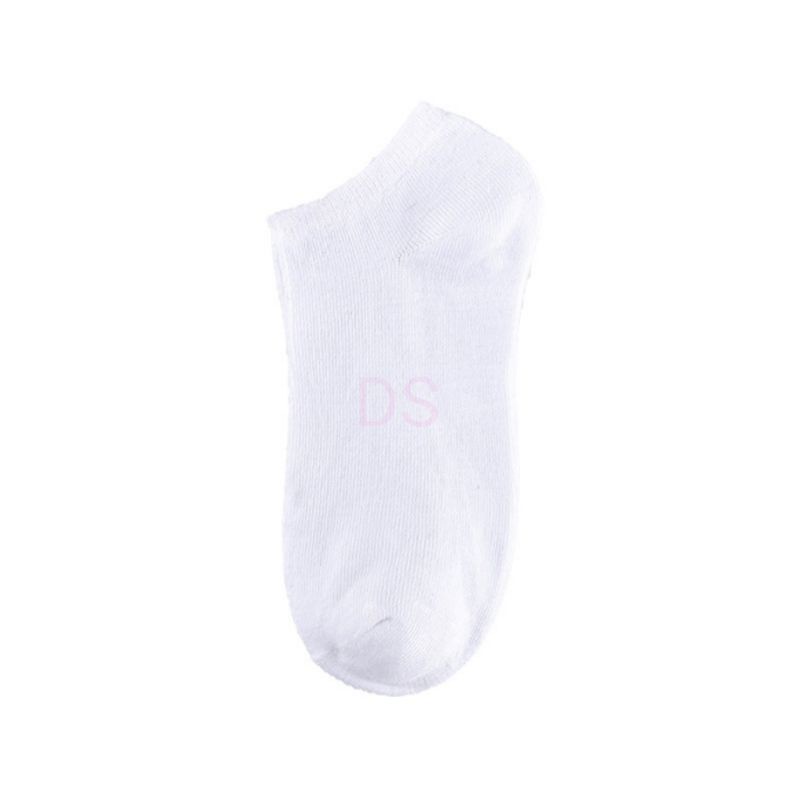 Kaos Kaki Ankle Cute KaosKaki Pendek Polos dan Motif Garis Semata Kaki Impor Murah kaoskaki korea DS-POLOS - PUTIH