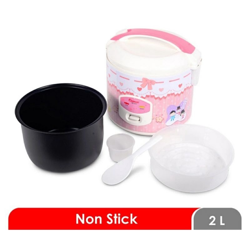 Rice Cooker 2 Liter Cosmos CRJ-3232 Penanak Nasi CRJ 3232 Magic Com Cosmos 2L Masak Nasi Garansi Ori