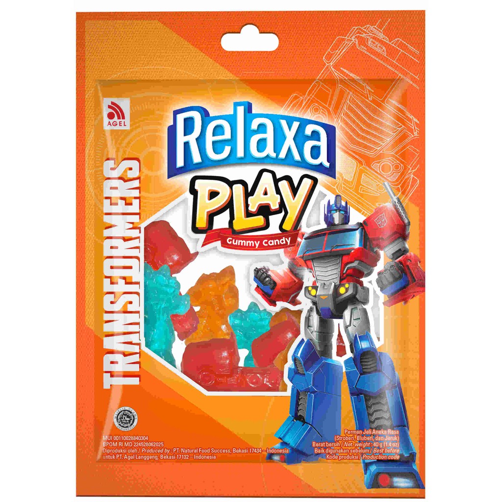 

Relaxa Play Transformers – Permen Gummy Rasa Buah (Isi 10 sachet)