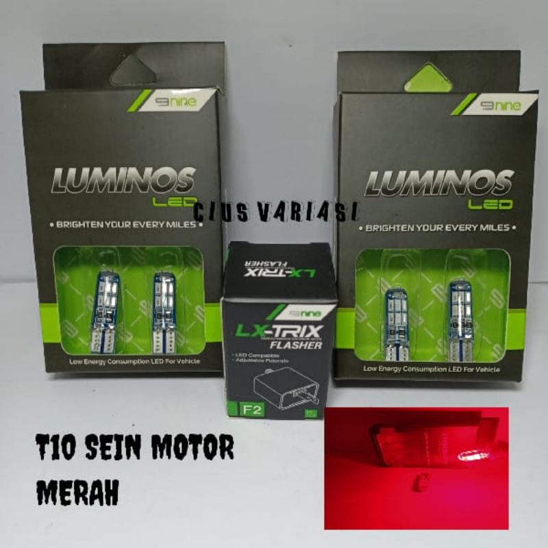 LAMPU LED MOTOR T10 NINE 15 MATA JELLY LAMPU SEIN SENJA PLAT NOMOR MOTOR DAN MOBIL