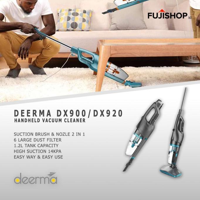 Deerma DX900 DX920 Vacuum Cleaner Handheld Cordless 2-in-1 Termurah