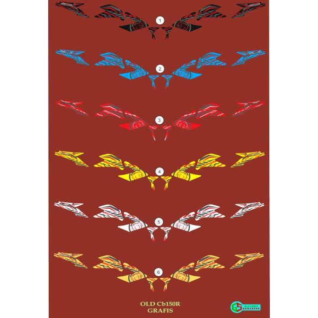 STRIPING STICKER STIKER OLD CB150R LAMA GRAFIS PREMIUM
