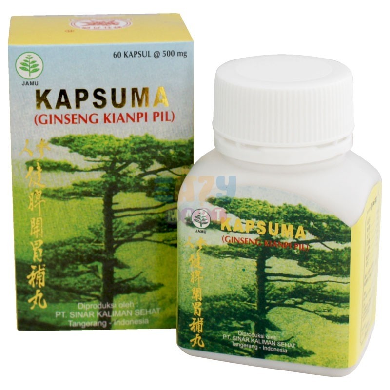 Kapsuma Ginseng Kianpi Pil Isi 60 Kapsul Resmi BPOM