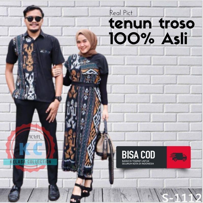 TRAND MODEL SETELAN BAJU COUPLE TENUN TORAJA BATIK KAMPUS SONGKET COUPLE ETNIK CEWE DRESS REMAJA KEK