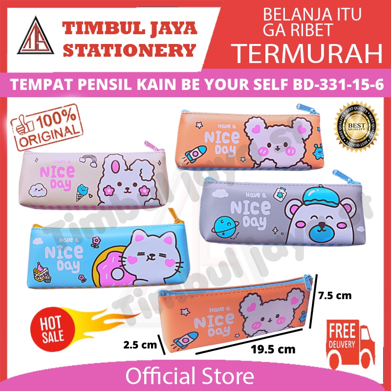 

Xiaolingjing Tempat pensil kotak pensil pencil case dompet pensil aesthetic anak remaja ABG unik kostak potlot bahan kain Dinosaurus animal zoo fruit BD-180 331