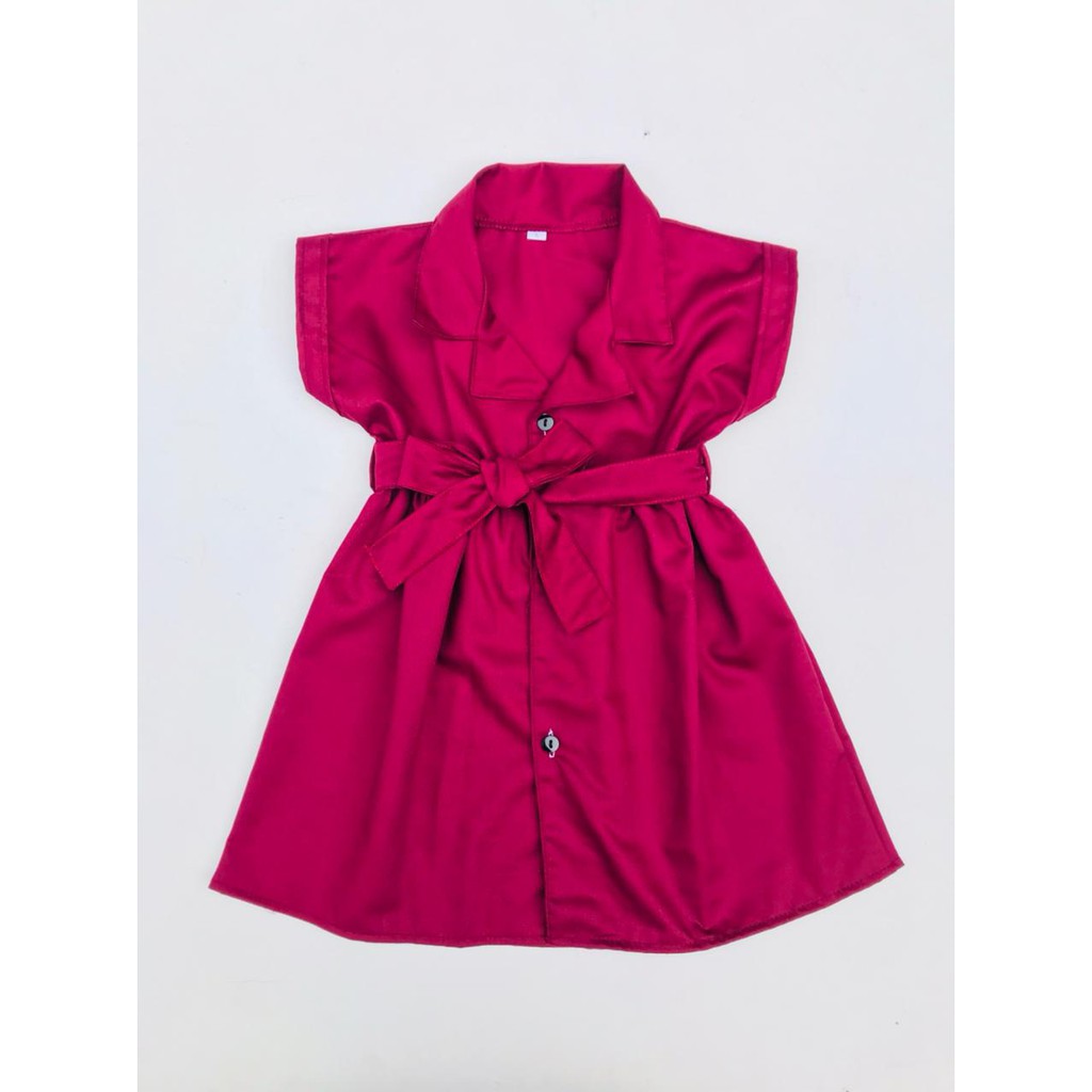 pilih warna Dress anak perempuan blazer 1-8 tahun bahan toyobo