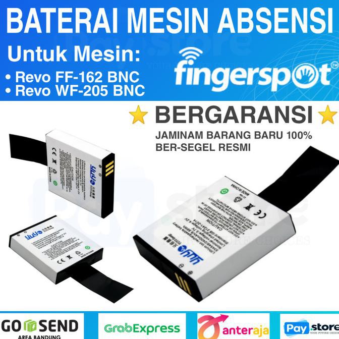Monggo] Battery Mesin Absensi Revo Fingerspot / Battery Fingerprint Yunfan