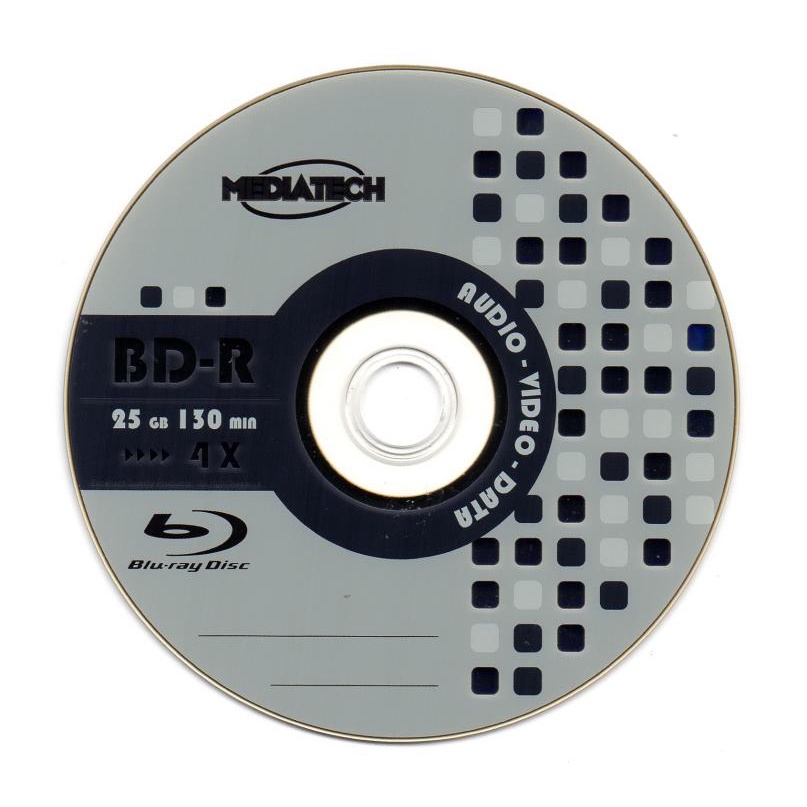 Mediatech BLURAY/Disc Kosong, Disc Blank 10 Pcs 26001
