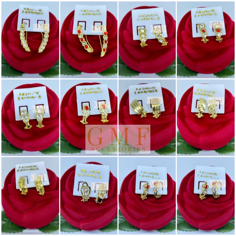 Anting Klip Lapis Emas Permata Macam Macam Model