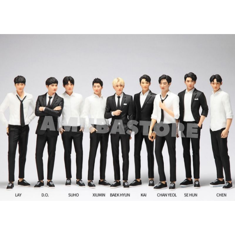 exo GS25 official figures - kyungsoo, kai, sehun, suho, lay, chen