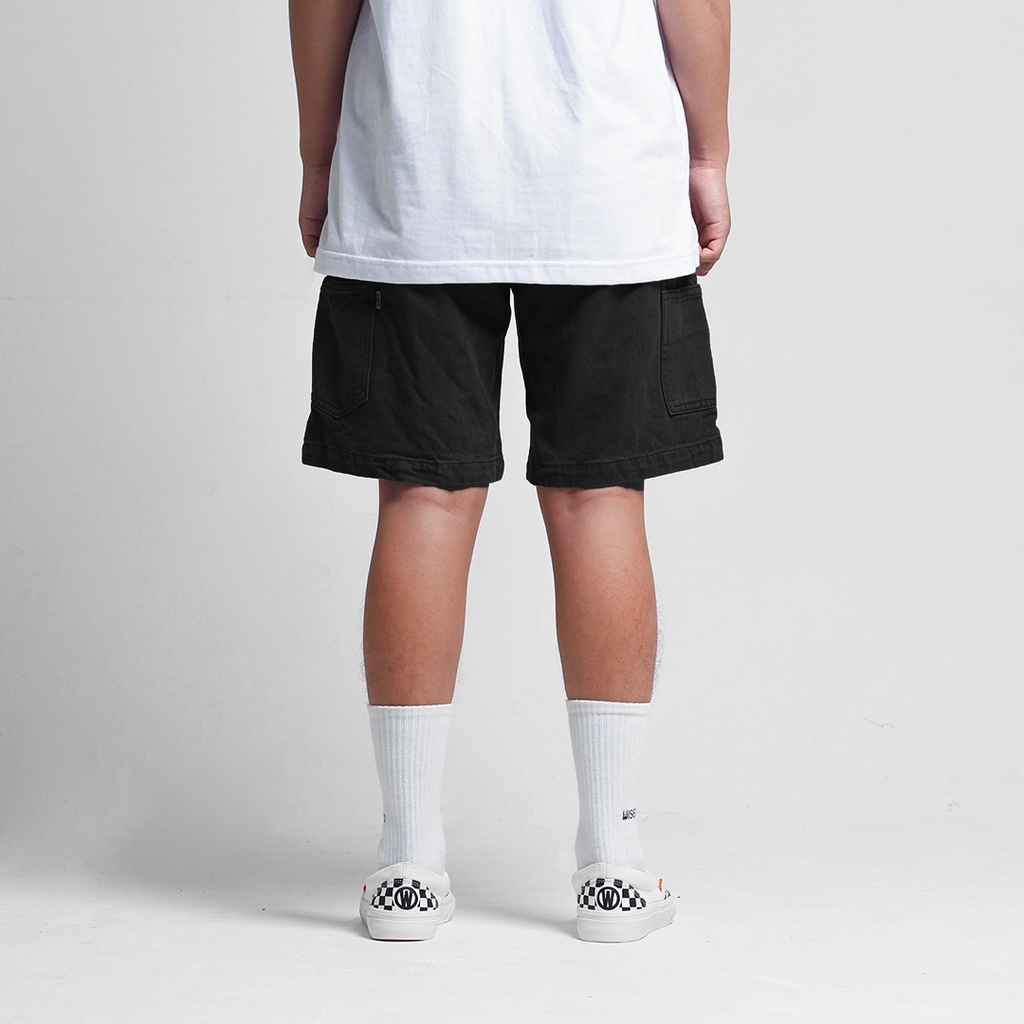 WISED | KRIEF BLACK | CARPENTER SHORT PANTS