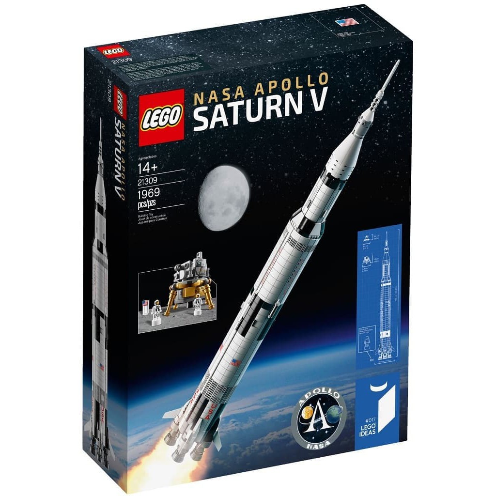 mkmn-902 Lego Ideas 21309 NASA Apollo Saturn V