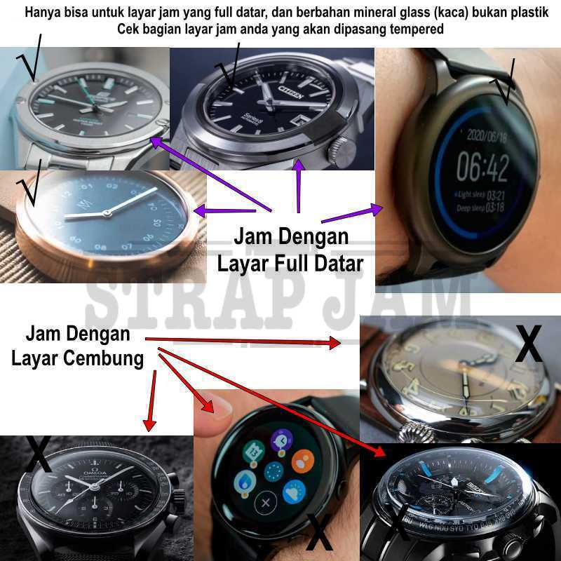 Tempered Glass Jam Tangan Diameter Layar 30mm 31mm 32mm 33mm 34mm / 35mm /36mm / 37mm / 38mm / 39mm / 40mm / 41mm / 42mm