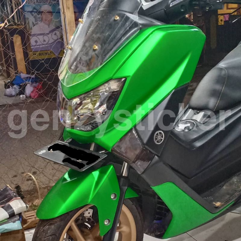 stiker skotlet hijau satin sticker scotlite hijau chrome doff krom dop