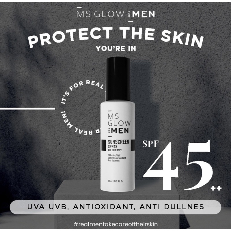 Sunscreen spray MS GLOW MEN