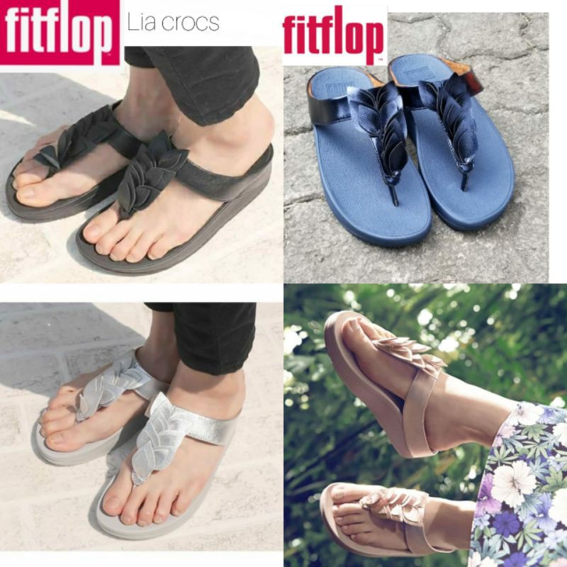 Sandal Fitflop Fino Leaf daun / Sandal Wanita Fitflop