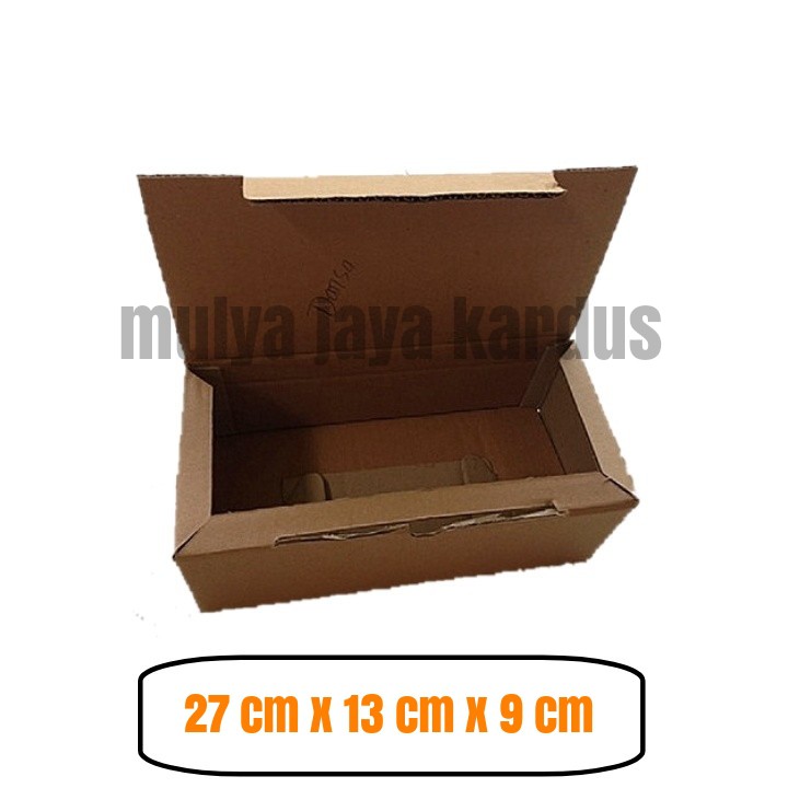 Jual Kardus Polos Kardus Sepatu Kardus Karton Packing 27x13x9 Cm Shopee Indonesia