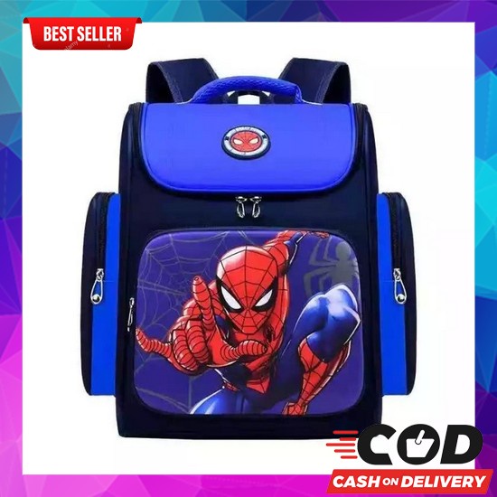 Tas Ransel Sekolah Anak Laki Laki Cowok Sd Besar Shark Hiu Pubg Spider Tas Ransel Sekolah Anak Laki 
