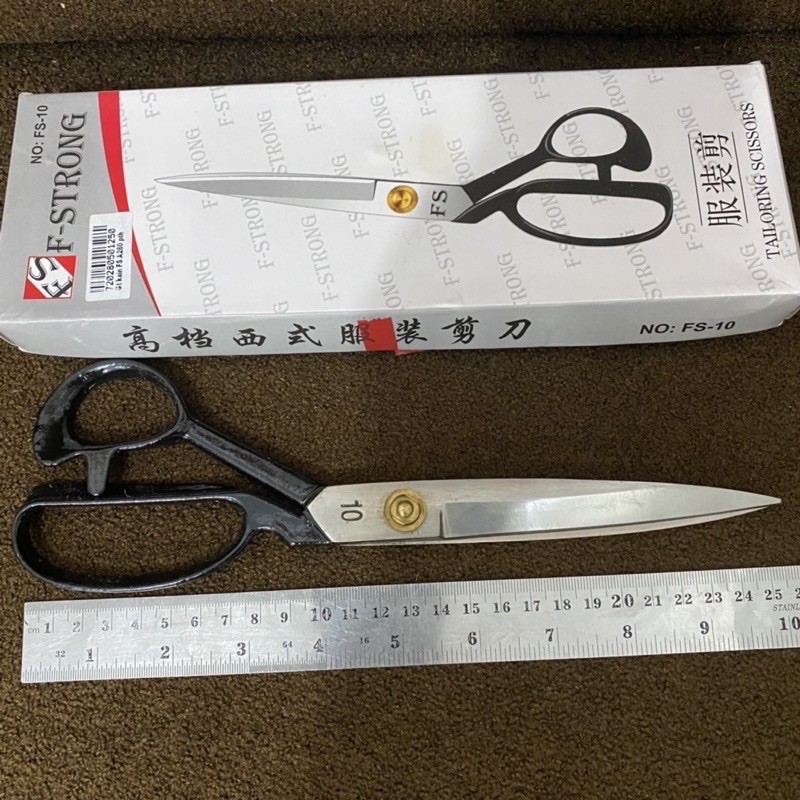 Gunting Kain 8”, 9”, 10” 12” F-Strong / Tailor Scissors /  Gunting Penjahit Besar / Gunting Kain / Gunting Fstrong / gunting kain merk fstrong