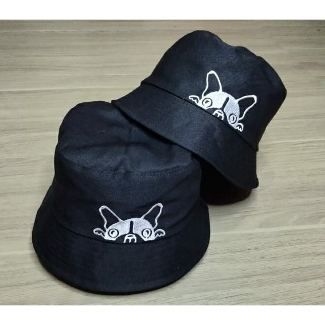 Best seller Topi bucket wanita motif Dog unisex/realpict/COD