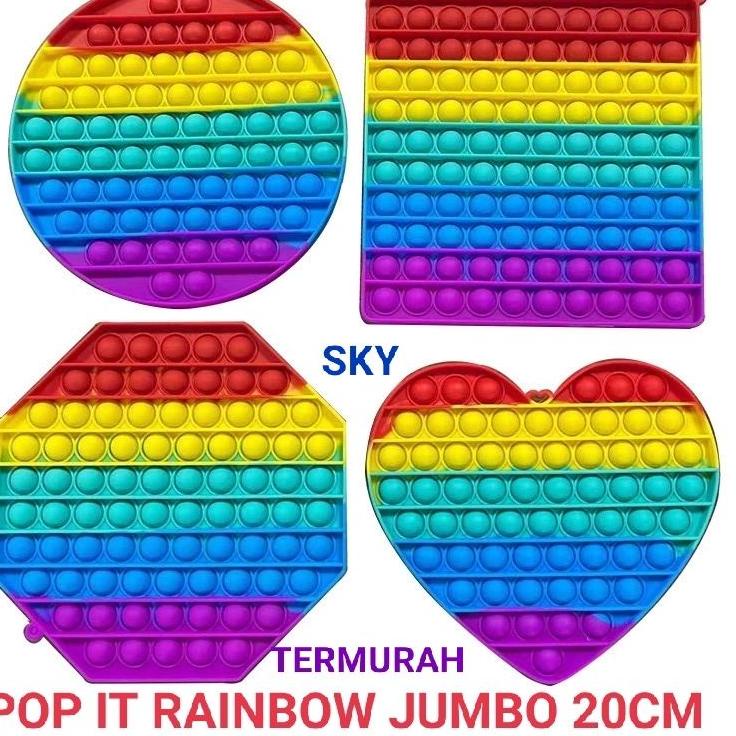  grosir POP IT RAINBOW JUMBO VIRAL  TIKTOK  POP IT PELANGI 