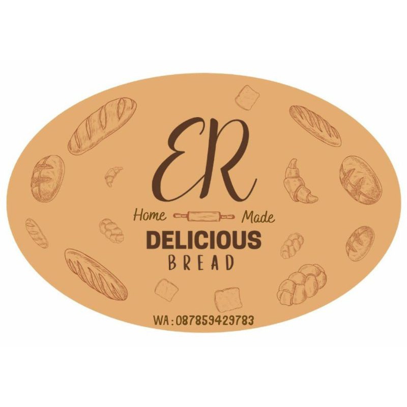 

STICKER MAKANAN OVAL