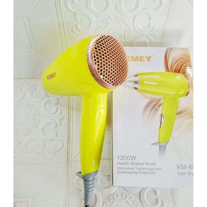 Hair Dryer Pengering Rambut Kemei Lipat 12000W