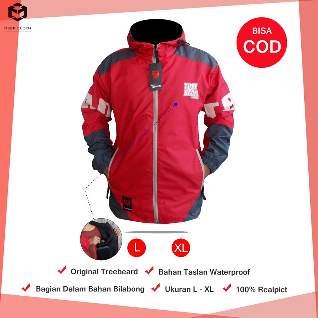 [BISA COD] JAKET PRIA TERBARU STORMLINE TREEBEARD PRIA WANITA OUTDOOR STORM LINE TREEBEARS TREEBEARD