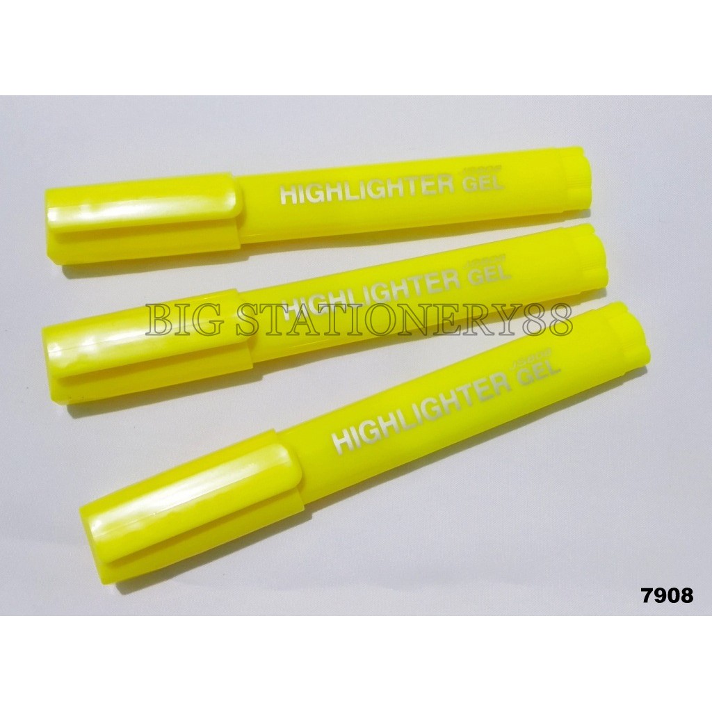 STABILO HIGHLIGHTER SOLID JOSS GEL JS-808 WARNA KUNING (1X10)