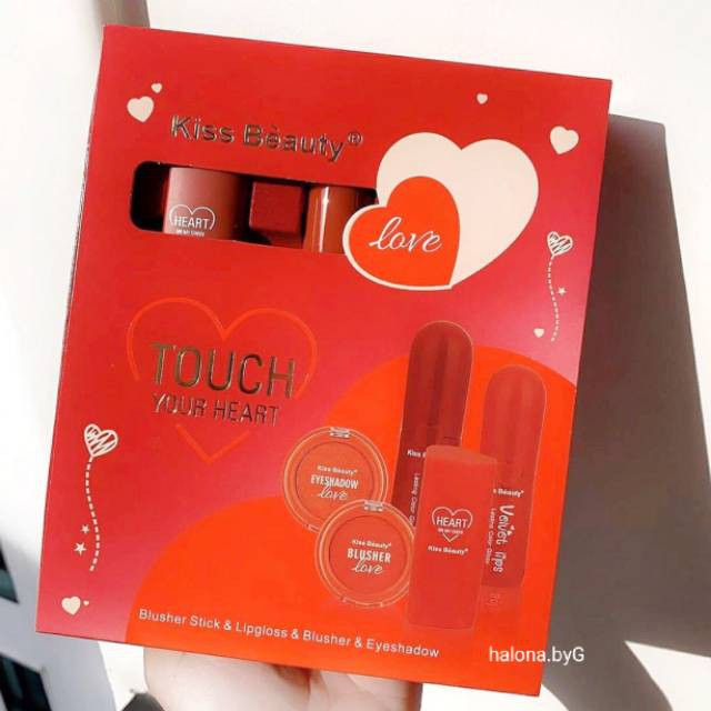 [ORI THAILAND] Kiss Beauty Touch Your Heart Makeup Set