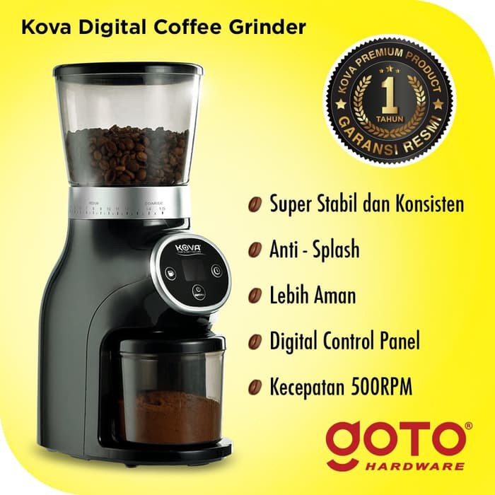 Kova Digital Coffee Grinder Mesin Giling Biji Kopi