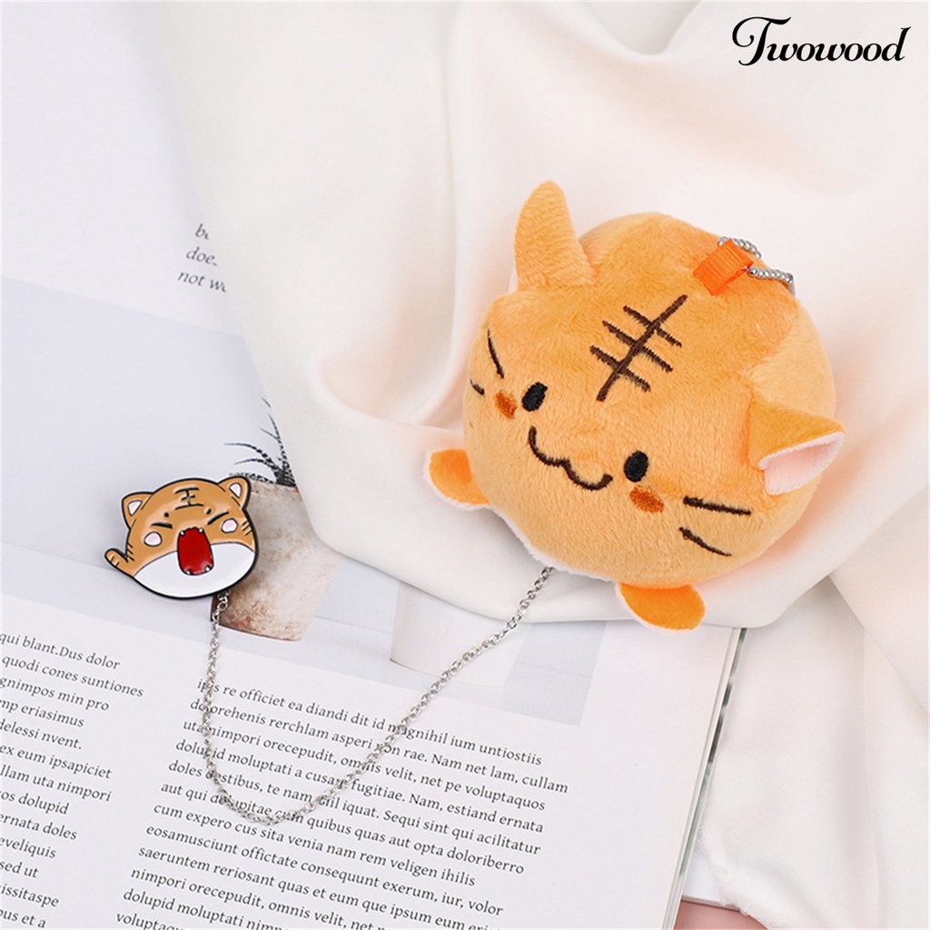 Bros Rantai Desain Kartun Harimau Bahan Plush Alloy Metal Untuk Anak Perempuan