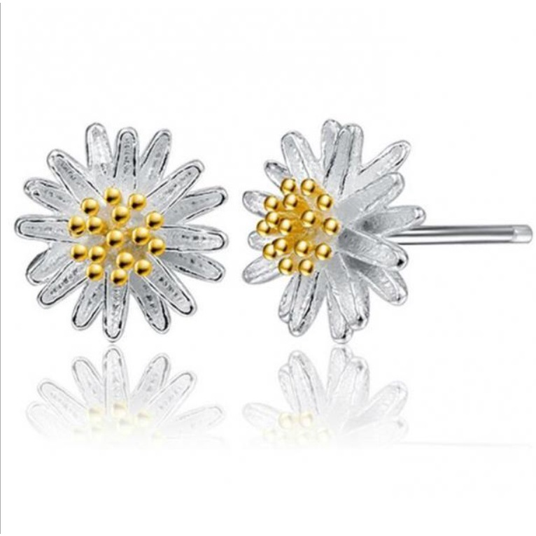 Anting Tindik Wanita MINI IMUT Daisy Korea Fashion Women Earring Giwang Aksesoris Cewe Mutiara