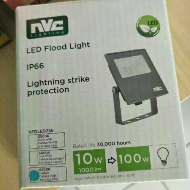 PROMO NVC FLOODLIGHT 10W LAMPU SOROT TAMAN DAN OUTDOOR