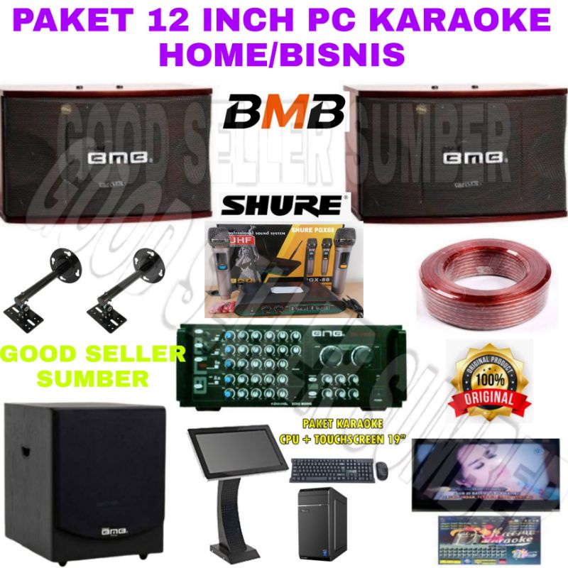 AGEN PAKET SOUND KARAOKE BMB 12 INCH PC KARAOKE HOME/BISNIS SUBWOOFER 15 INCH