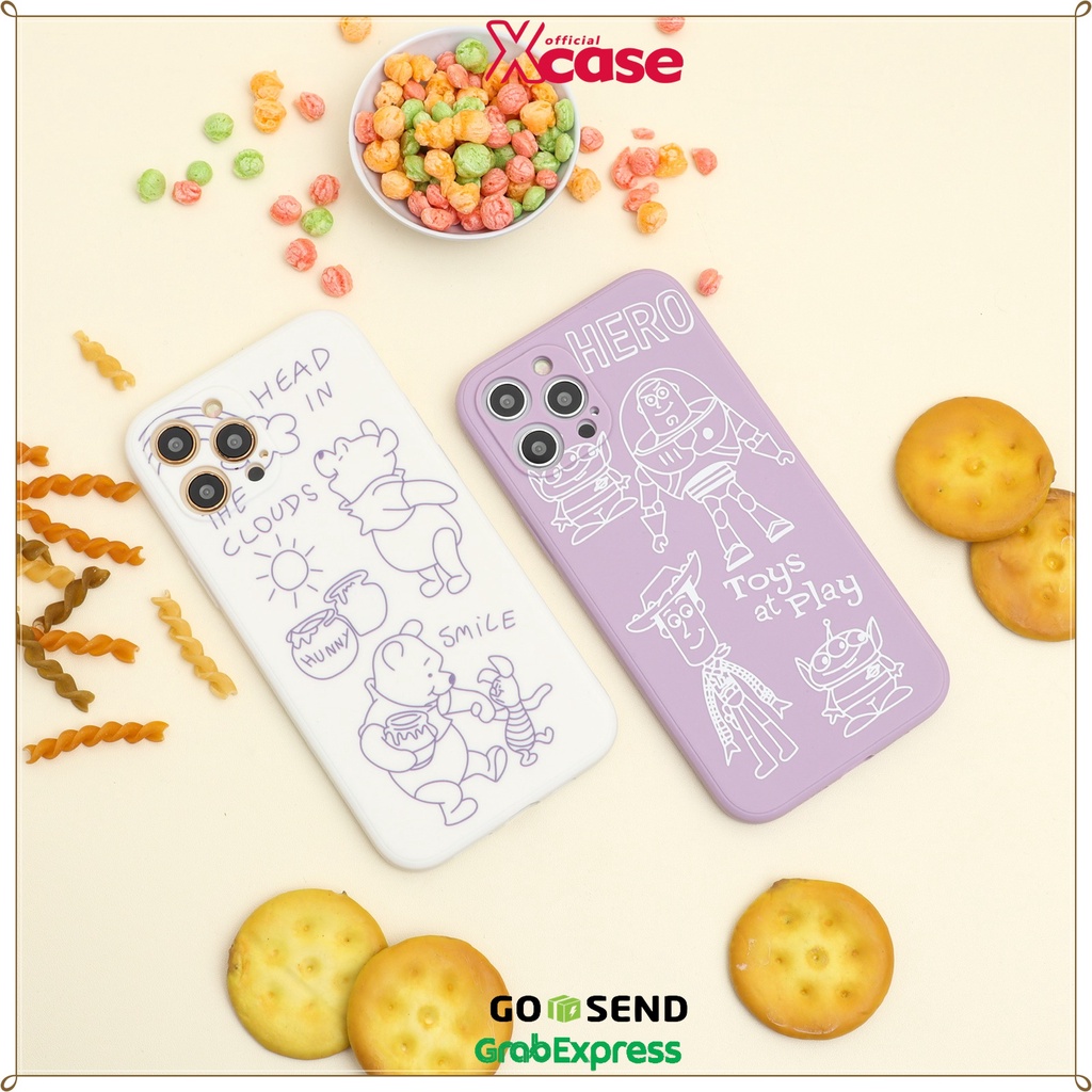 Soft Case iPhone 6 7 8 SE 6+ 7+ 8+ XR XS 11 12 MINI PRO MAX - Hero Cute Cartoon Case Edge Full Cover