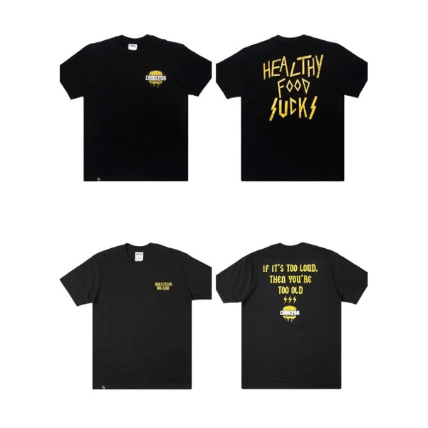 Paket 2pcs Lawless Burgerbar Healthy Food Sucks + Too Loud Original BNWT not seringai