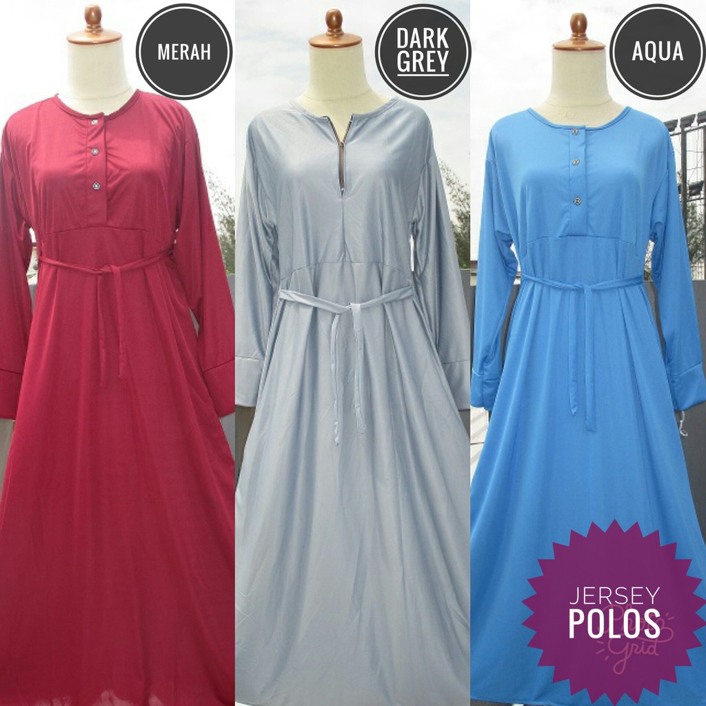 TERLARIS JERSEY NON BERGO BUSUI (POLOS) /MINIMAL ORDER 3PCS / GAMIS TERBARU / MOTIF TRENDY MASA KINI