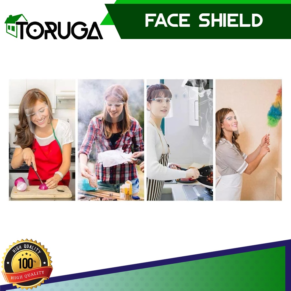 Faceshield Kacamata Nagita Frame Mika Tebal face shield dewasa / FACE SHIELD KACAMATA NAGITA / FACESHIELD DEWASA BENING