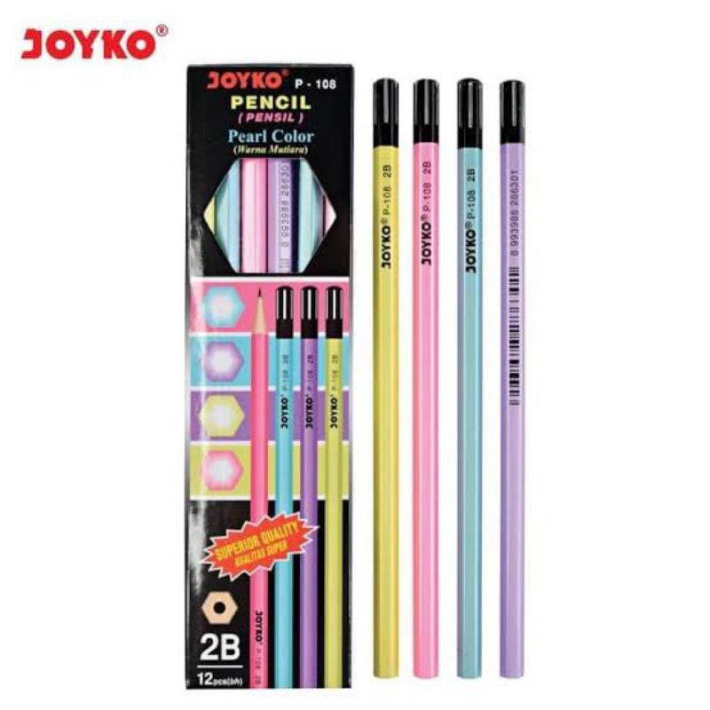 

Pensil Joiko P-108 warna Pastel 1pak isi (12pcs)