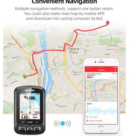 іGPSPОRT iGS620 GPS Wireless Bike Computer with Bluetooth SMS & Call Notification Map Navigation with Wearable4U Bike Multi-Tool Bundle ANT+ 