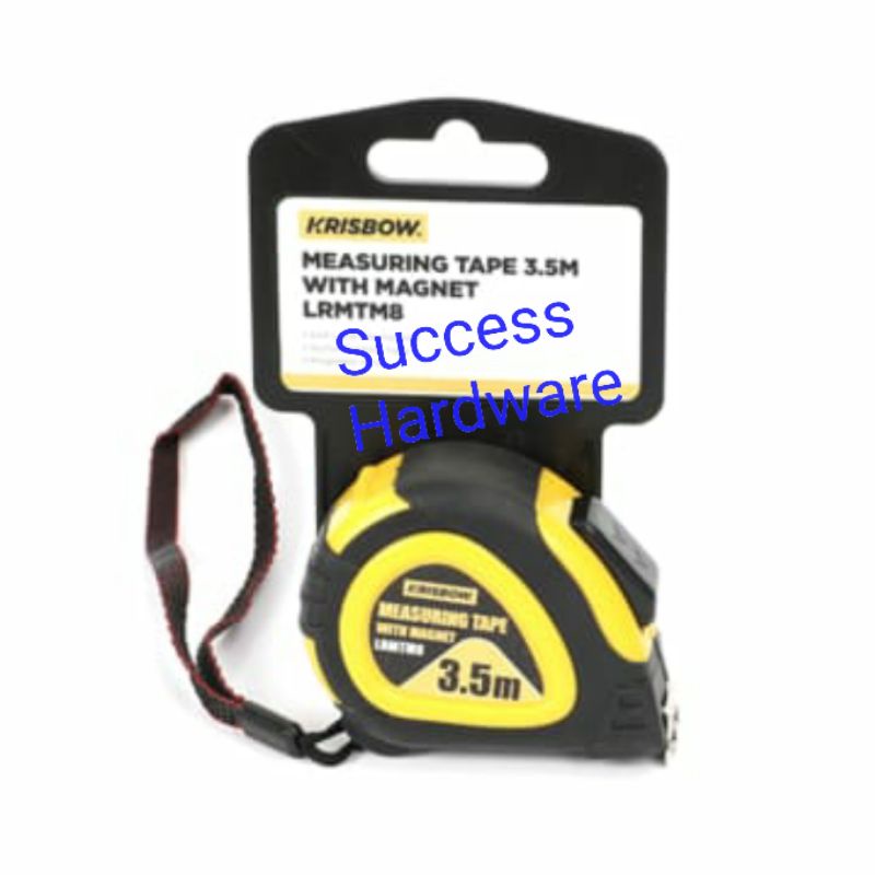 KRISBOW METERAN DENGAN MAGNET 3.5M LRMTM8 MEASURING TAPE 3.5 MTR W/MAGNET