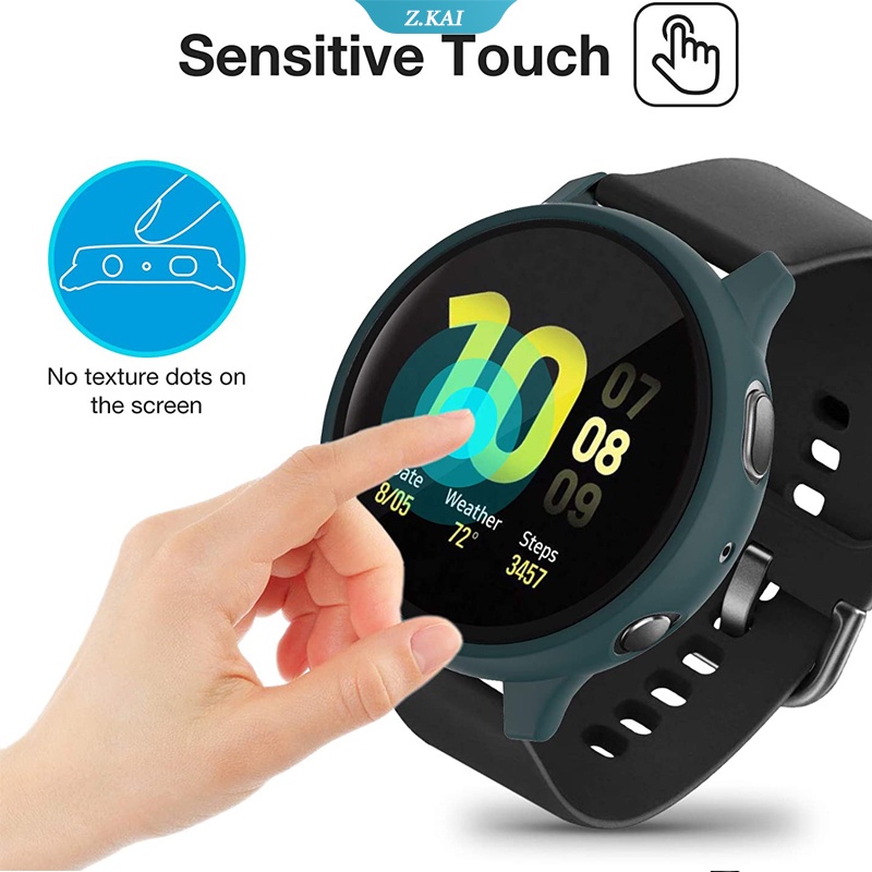 Case Bumper Pelindung Layar Tempered Glass Untuk Samsung Galaxy Watch Active 2 44mm 40mm