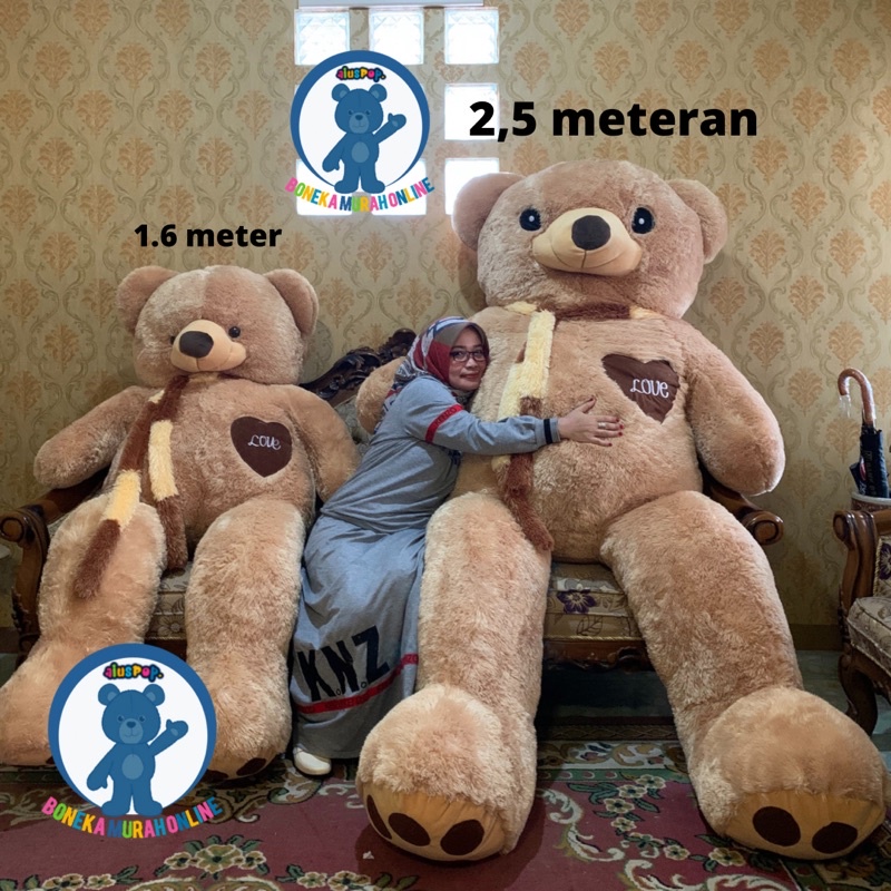 Boneka Teddy Bear Super Jumbo 2,5 Meter
