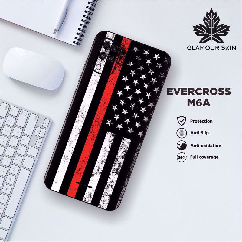 *(Dapat2PCS)* EVERCOSS M6A Garskin Case/Stiker Protector Motif FLAG